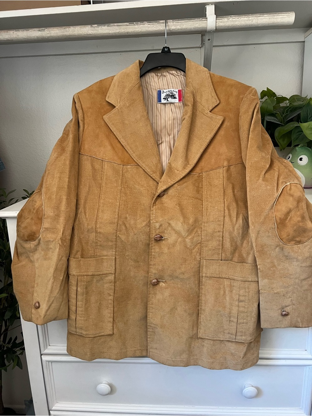 Vintage Suede Safari Jacket